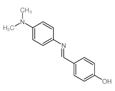 Phenol,4-[[[4-(dimethylamino)phenyl]imino]methyl]- structure