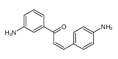 1-(3-aminophenyl)-3-(4-aminophenyl)prop-2-en-1-one结构式