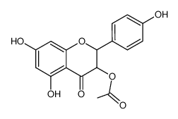 3-acetoxy-4',5,7-trihydroxyflavanone结构式