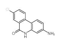6(5H)-Phenanthridinone,3-amino-8-chloro- structure