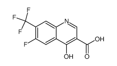 6-Fluoro-4-hydroxy-7-trifluoromethyl-quinoline-3-carboxylic acid Structure