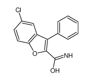 5-Chloro-3-phenylbenzofuran-2-carboxamide structure
