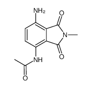 4-acetylamino-7-amino-2-methyl-isoindole-1,3-dione Structure