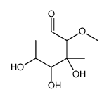 3,4,5-trihydroxy-2-methoxy-3-methylhexanal结构式