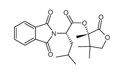 (S)-3,4,4-trimethyl-2-oxotetrahydrofuran-3-yl (S)-2-(1,3-dioxoisoindolin-2-yl)-4-methylpentanoate结构式