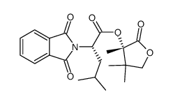 (S)-3,4,4-trimethyl-2-oxotetrahydrofuran-3-yl (S)-2-(1,3-dioxoisoindolin-2-yl)-4-methylpentanoate Structure