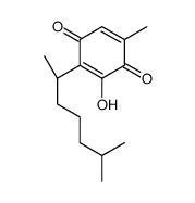 3-hydroxy-5-methyl-2-[(2R)-6-methylheptan-2-yl]cyclohexa-2,5-diene-1,4-dione Structure