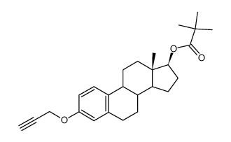 3-(2-Propynyloxy)estra-1,3,5(10)-trien-17β-ol-pivalat结构式