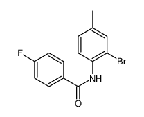 N-(2-Bromo-4-methylphenyl)-4-fluorobenzamide structure