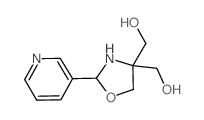 (4-羟基甲基-2-吡啶-3-噁唑啉-4-基)-甲醇结构式