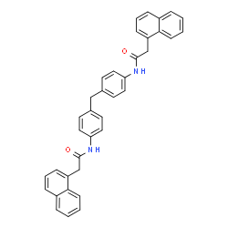 N,N'-[methylenebis(4,1-phenylene)]bis[2-(1-naphthyl)acetamide] Structure