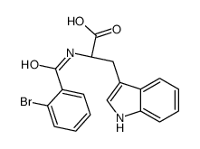 (2S)-2-[(2-bromobenzoyl)amino]-3-(1H-indol-3-yl)propanoic acid Structure