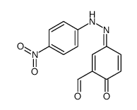 3-[(4-nitrophenyl)hydrazinylidene]-6-oxocyclohexa-1,4-diene-1-carbaldehyde Structure