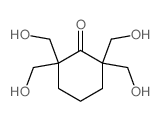 2,2,6,6-tetrakis(hydroxymethyl)cyclohexan-1-one structure