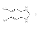 2H-Benzimidazole-2-thione,1,3-dihydro-5,6-dimethyl- Structure