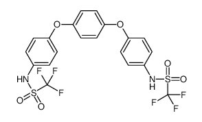 N,N'-[1,4-Phenylenebis(oxy-4,1-phenylene)]bis(1,1,1-trifluorometh anesulfonamide)结构式