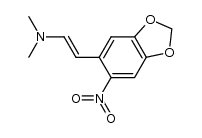 trans-β-dimethylamino- 4,5-methylenedioxy-2-nitrostyrene结构式