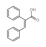 Benzeneacetic acid, a-(phenylmethylene)- Structure