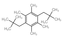 Benzene, 1,2,4,5-tetramethyl-3,6-dineopentyl- structure