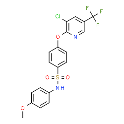 4-([3-CHLORO-5-(TRIFLUOROMETHYL)-2-PYRIDINYL]OXY)-N-(4-METHOXYPHENYL)BENZENESULFONAMIDE Structure