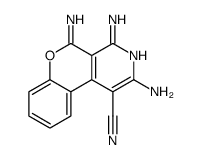 2,4-diamino-5-iminochromeno[3,4-c]pyridine-1-carbonitrile Structure