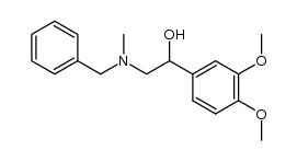 N-methyl-N-benzyl-2-(3,4-dimethoxyphenyl)-2-hydroxyethylamine Structure