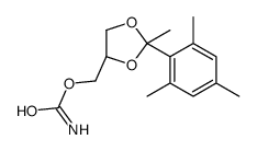 [(4S)-2-methyl-2-(2,4,6-trimethylphenyl)-1,3-dioxolan-4-yl]methyl carbamate结构式