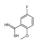 Benzenecarbothioamide, 5-fluoro-2-methoxy- (9CI) Structure