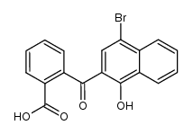 2-(4-bromo-1-hydroxy-[2]naphthoyl)-benzoic acid Structure