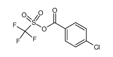 4-Chlorbenzoesaeure-trifluormethansulfonsaeure-anhydrid结构式