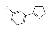 5-(3-chlorophenyl)-3,4-dihydro-2h-pyrrole Structure