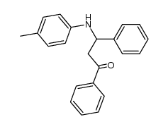 3-(phenyl)-1-phenyl-3-(N-4-methylphenylamino)propan-1-one结构式