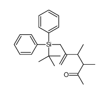 5-[[tert-butyl(diphenyl)silyl]methyl]-3,4-dimethylhex-5-en-2-one Structure