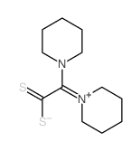 2-(1-piperidyl)-2-(3,4,5,6-tetrahydro-2H-pyridin-1-ylidene)ethanedithioic acid Structure