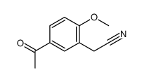 2-(5-acetyl-2-methoxyphenyl)acetonitrile结构式