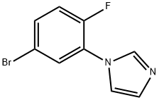 1-(5-Bromo-2-fluorophenyl)-1H-imidazole Structure