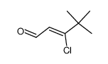 3-chloro-4,4-dimethylpent-2-enal Structure