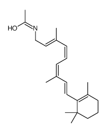 N-[(2E,4E,6E,8E)-3,7-dimethyl-9-(2,6,6-trimethylcyclohexen-1-yl)nona-2,4,6,8-tetraenyl]acetamide结构式