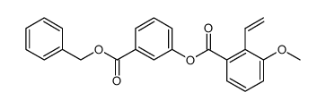 3-((benzyloxy)carbonyl)phenyl 3-methoxy-2-vinylbenzoate结构式