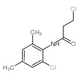 3-chloro-N-(2-chloro-4,6-dimethylphenyl)propanamide结构式