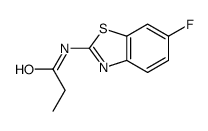 N-(6-Fluoro-1,3-benzothiazol-2-yl)propanamide结构式