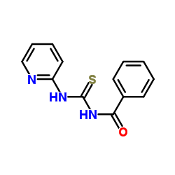 1-苯甲酰-3-(2-吡啶基)-2-硫脲结构式