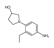 3-Pyrrolidinol,1-(4-amino-2-ethylphenyl)-(9CI) structure