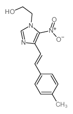 1H-Imidazole-1-ethanol,4-[2-(4-methylphenyl)ethenyl]-5-nitro- Structure