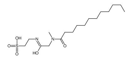 2-[[2-(dodecanoyl-methyl-amino)acetyl]amino]ethanesulfonic acid结构式
