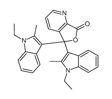 3,3-Bis(1-ethyl-2-methyl-1H-indol-3-yl)-7-azaphthalide Structure