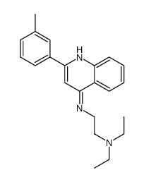 N',N'-diethyl-N-[2-(3-methylphenyl)quinolin-4-yl]ethane-1,2-diamine Structure