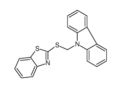 2-(carbazol-9-ylmethylsulfanyl)-1,3-benzothiazole结构式