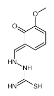[(5-methoxy-6-oxocyclohexa-2,4-dien-1-ylidene)methylamino]thiourea结构式