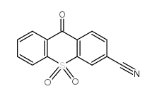 9-氧代-9H-噻吨-3-甲腈-10,10-二氧化物结构式